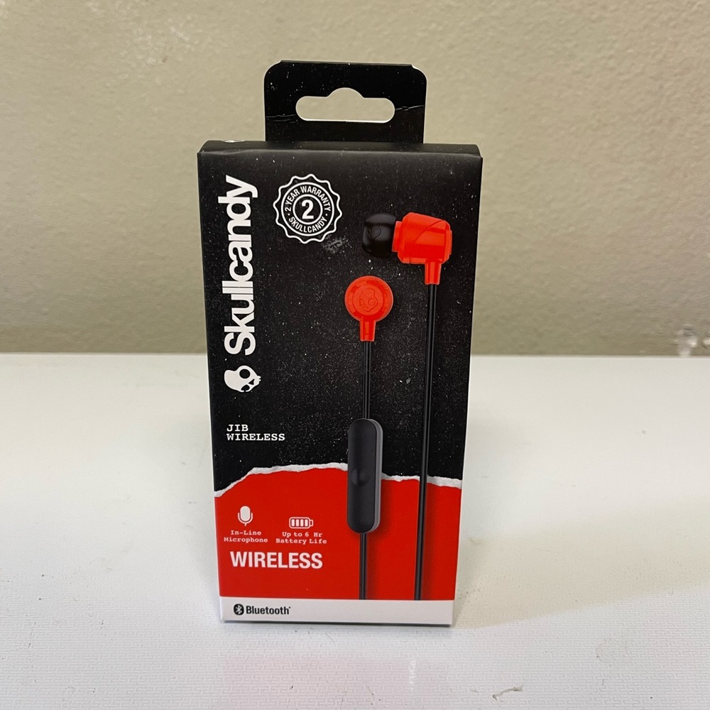 Skull Candy Jib Wireless Earbuds - Red / Black